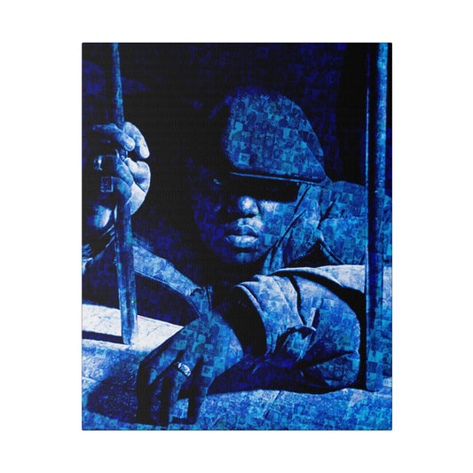 Where BKLN At - Notorious B.I.G. Matte Canvas, Stretched, 0.75"