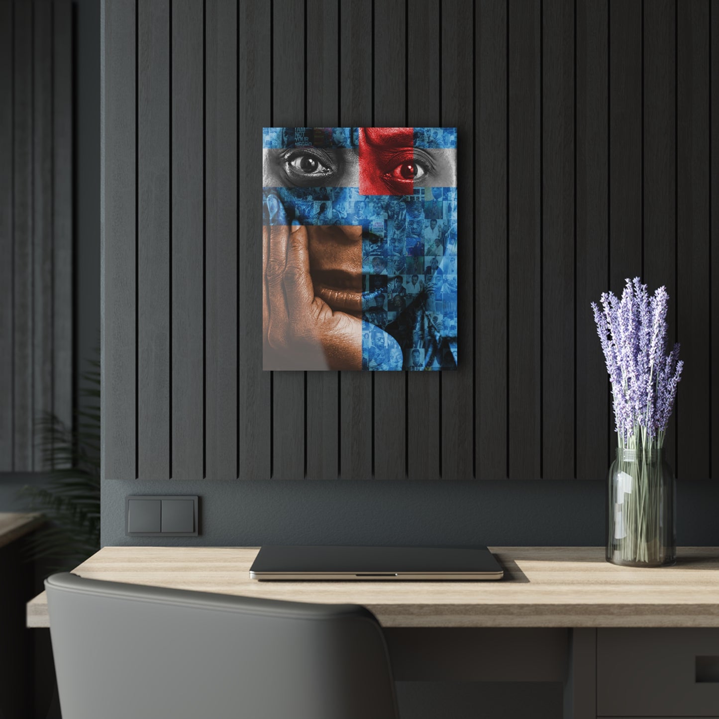 Red Eye - James Baldwin Acrylic Prints (French Cleat Hanging)