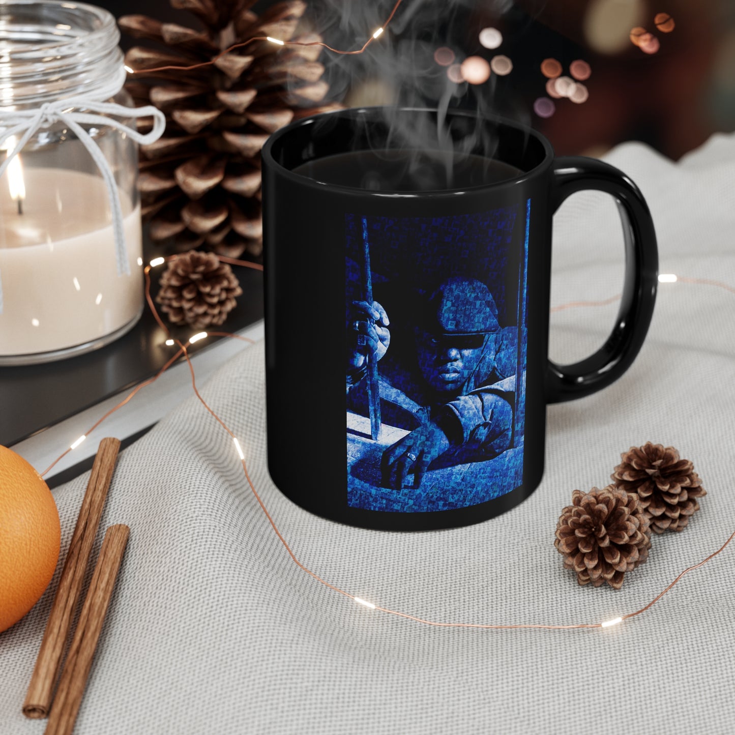 Where BKLN At - Notorious B.I.G. 11oz Black Mug