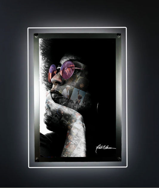 ANGELA DAVIS COLLECTION - HALO FRAMED PRINT